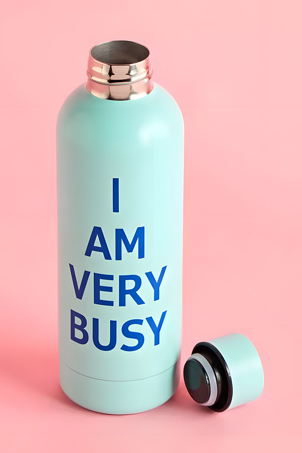 Iceland Blue I AM VERY BUSY Stainless Steel Water Bottle