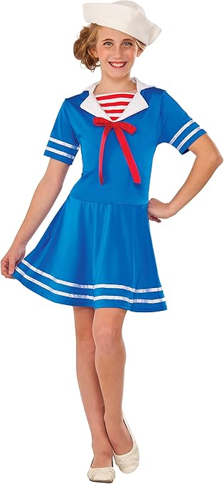 Girls Deluxe Sea Sweetie Sailor Costume