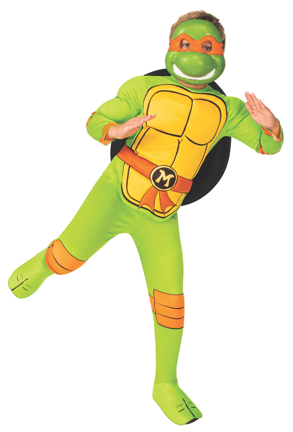 Boys Nickelodeon Retro Classic Teenage Mutant Ninja Turtles Michelangelo Costume