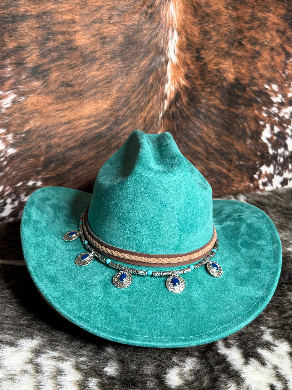 Premium Suede Cowboy Hat - Adjustable Straps Inside, Unisex Design, Size 56-58cm, Western Style, Fashionable & Functional, Shipped in a Box-0