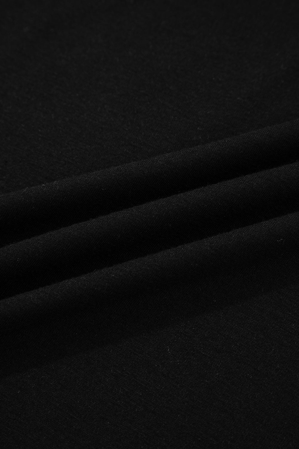 Black Ruffled Wide Leg Pull On High Waist Pants with Pockets