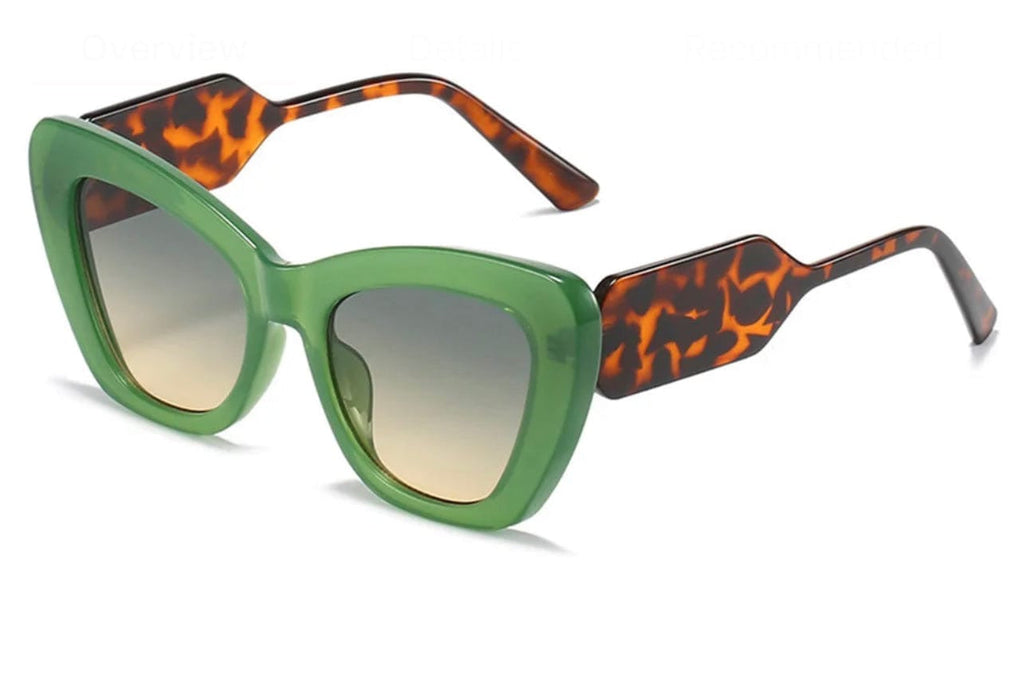 Trendy Sunglasses, Womens Cute Fashion Square Cat Eye Sun Glasses-3