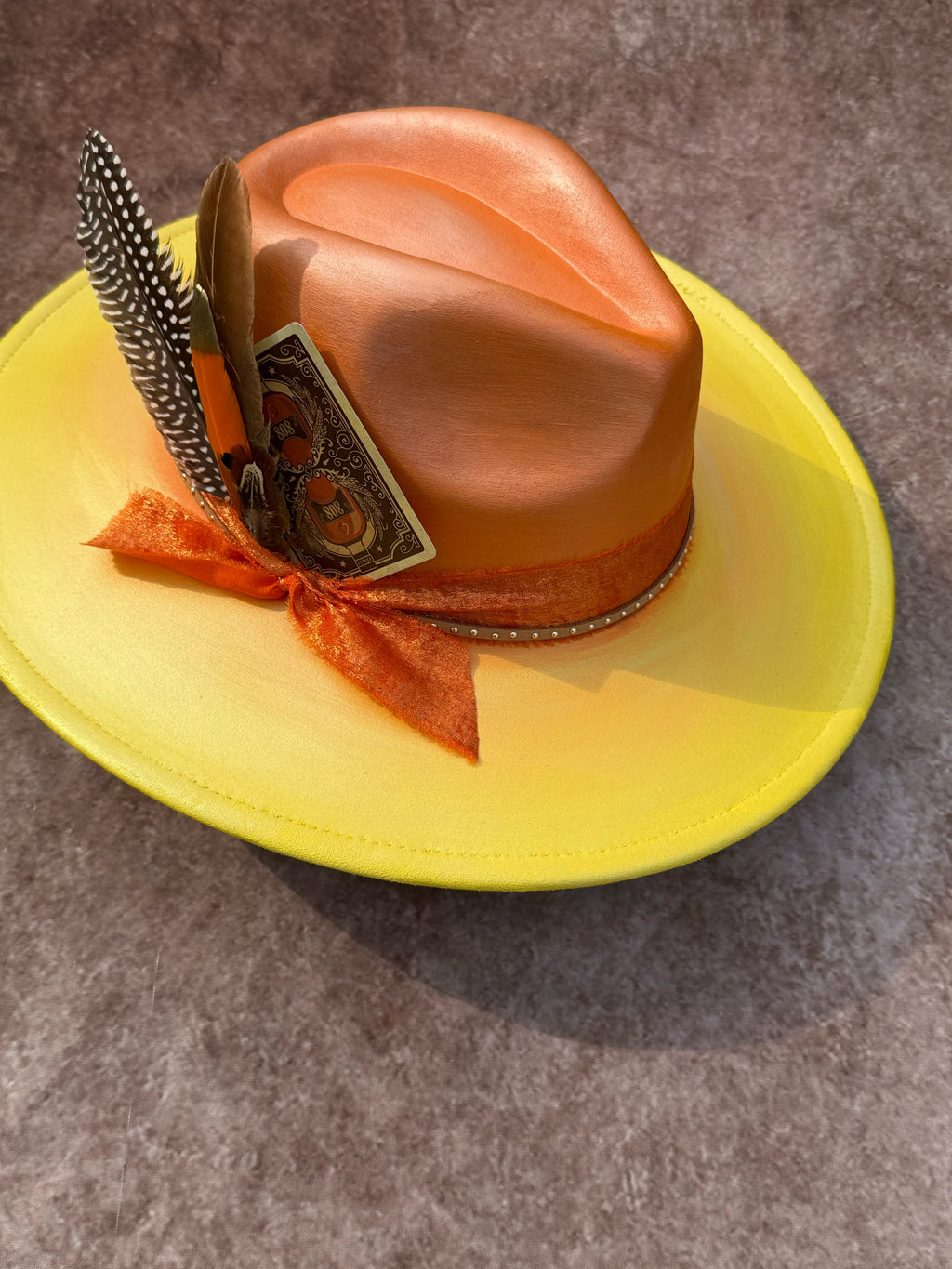Custom handcrafted SunKiss Fedora Hat-2