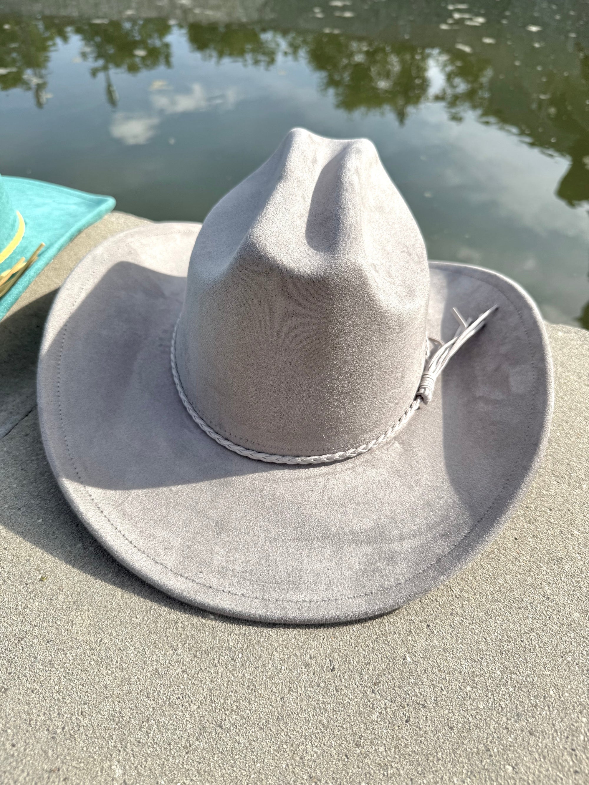 Vegan Suede Cowboy Hat Solid, Solid Cowboy Hat for Burning,, Rancher Hat, Wide Brim Hat, Hat for customization-9