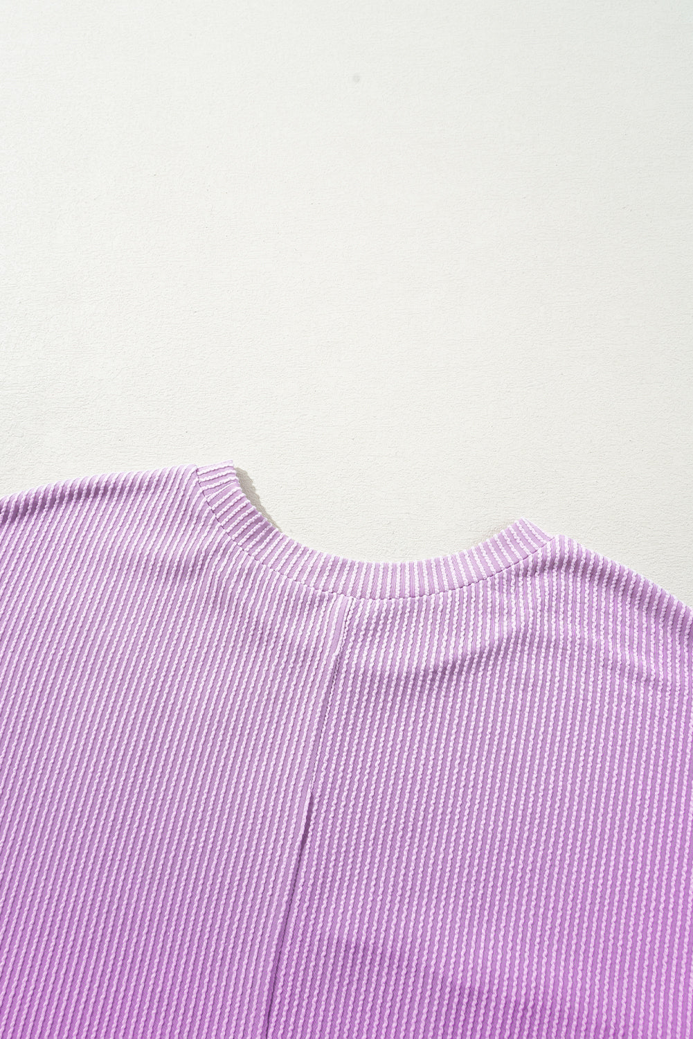 Rose Red Leopard Colorblock Patchwork Corded Plus Size T Shirt