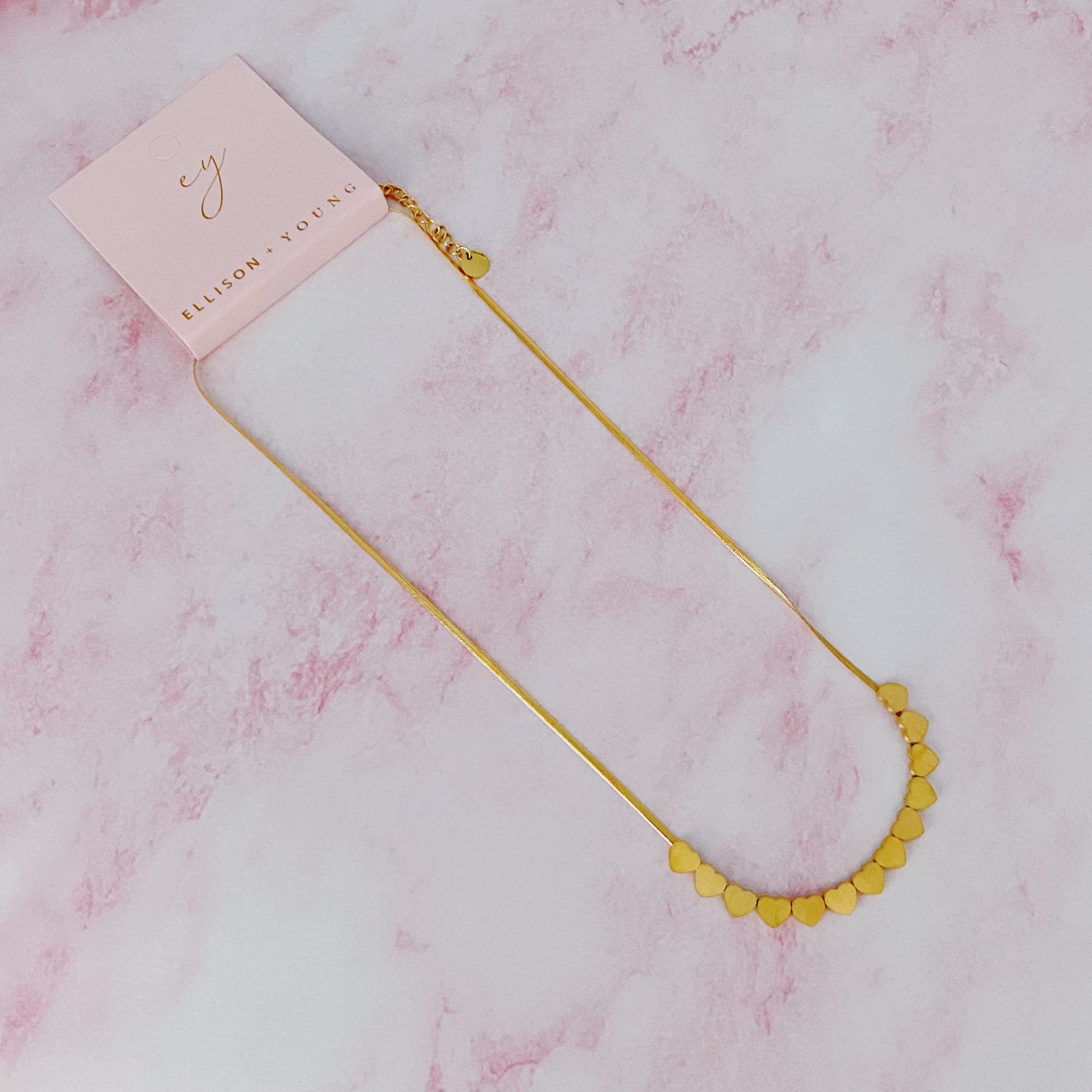 With Me Mini Hearts Necklace-3