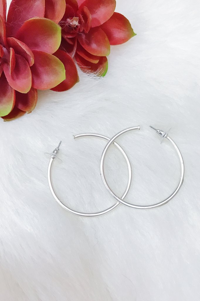 The Best Of Hoops Earrings, Matte Silver-0