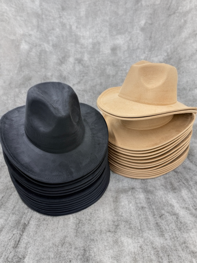 Kids Vegan suede cowboy style Hat-3