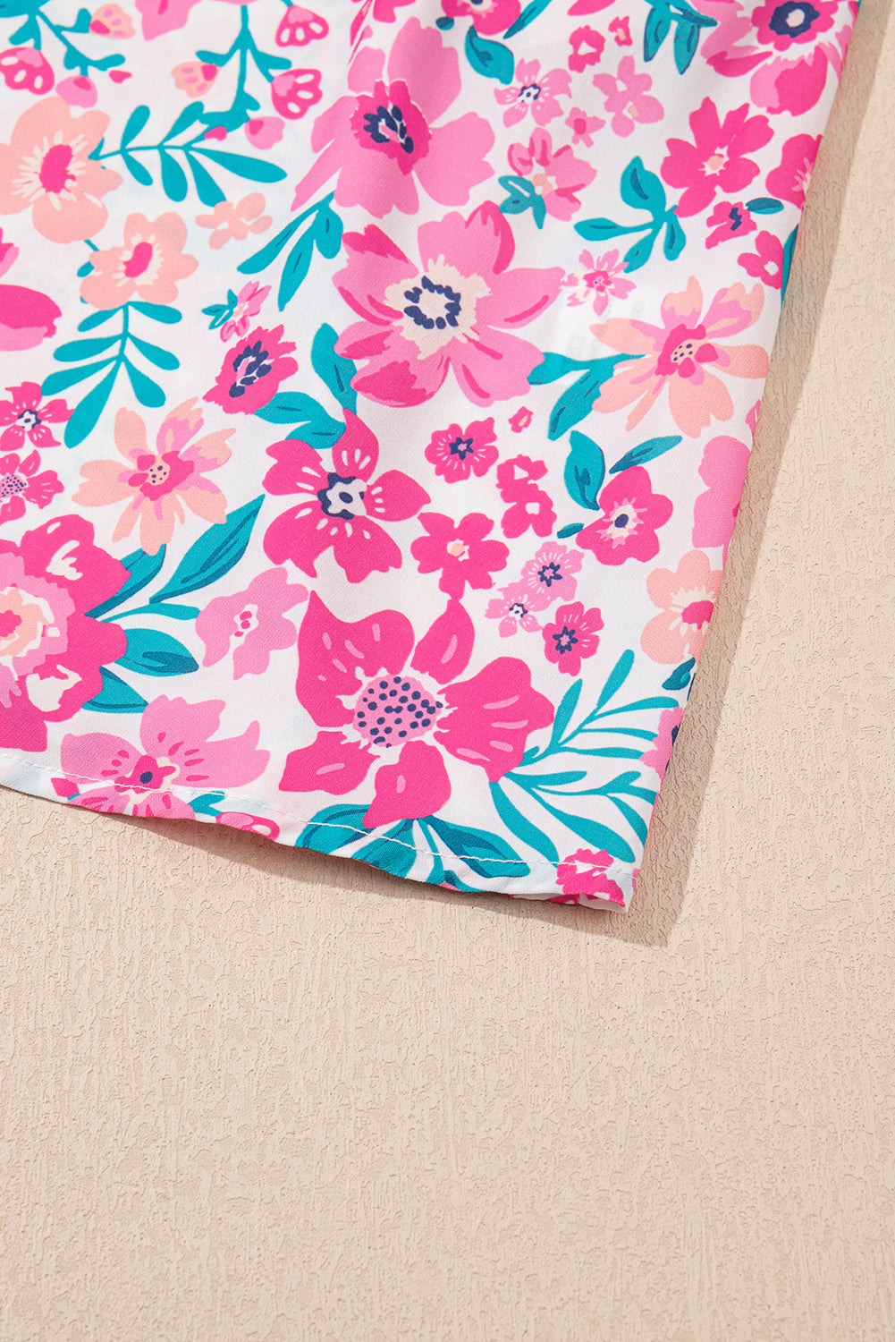 White Plus Size Floral Print Ruffle Short Sleeve Flare Dress