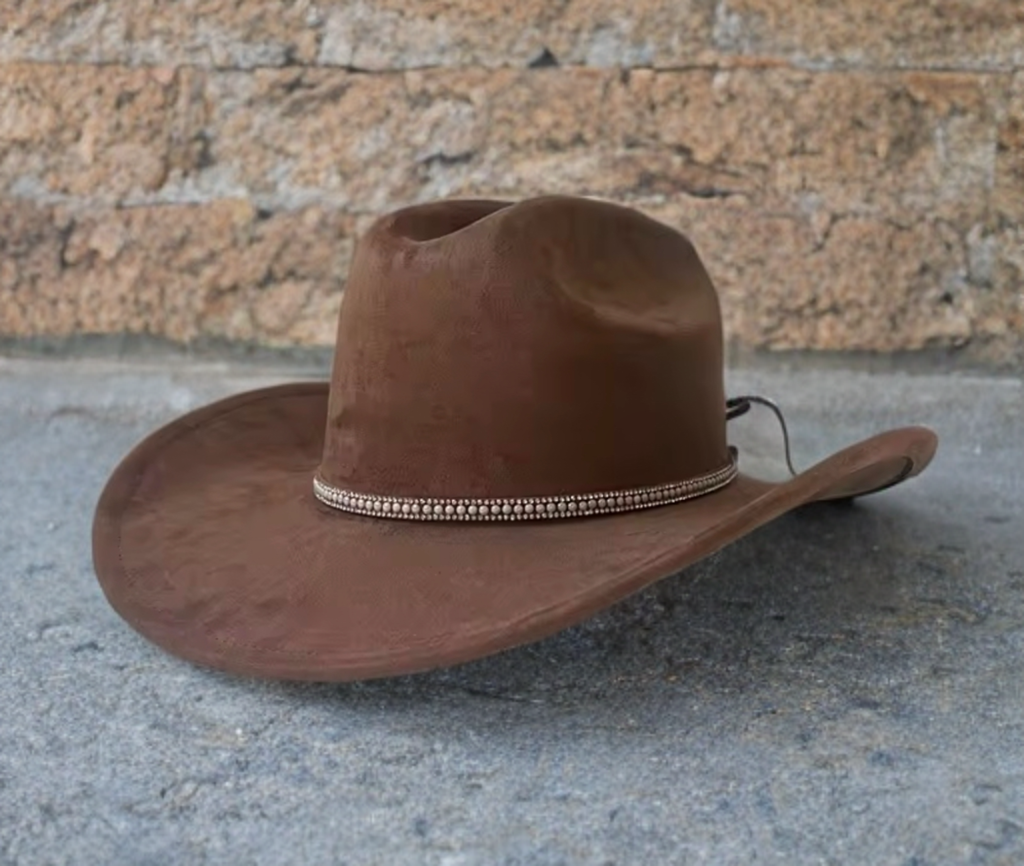 Suede Cowboy Hat - Decked Premium Suede Design, Lightweight and Comfortable Fit, Perfect for Outdoor Activities-0