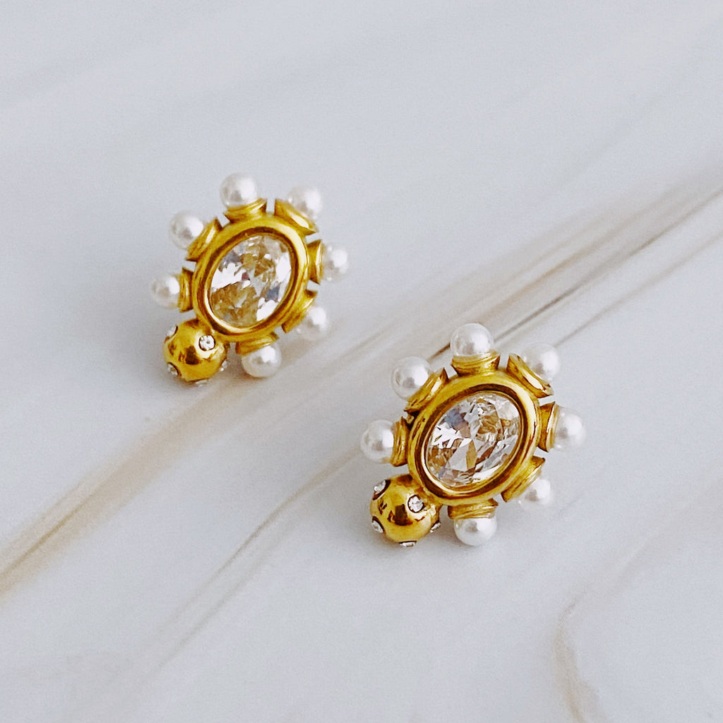 Glam On The Yacht Stud Earrings-0