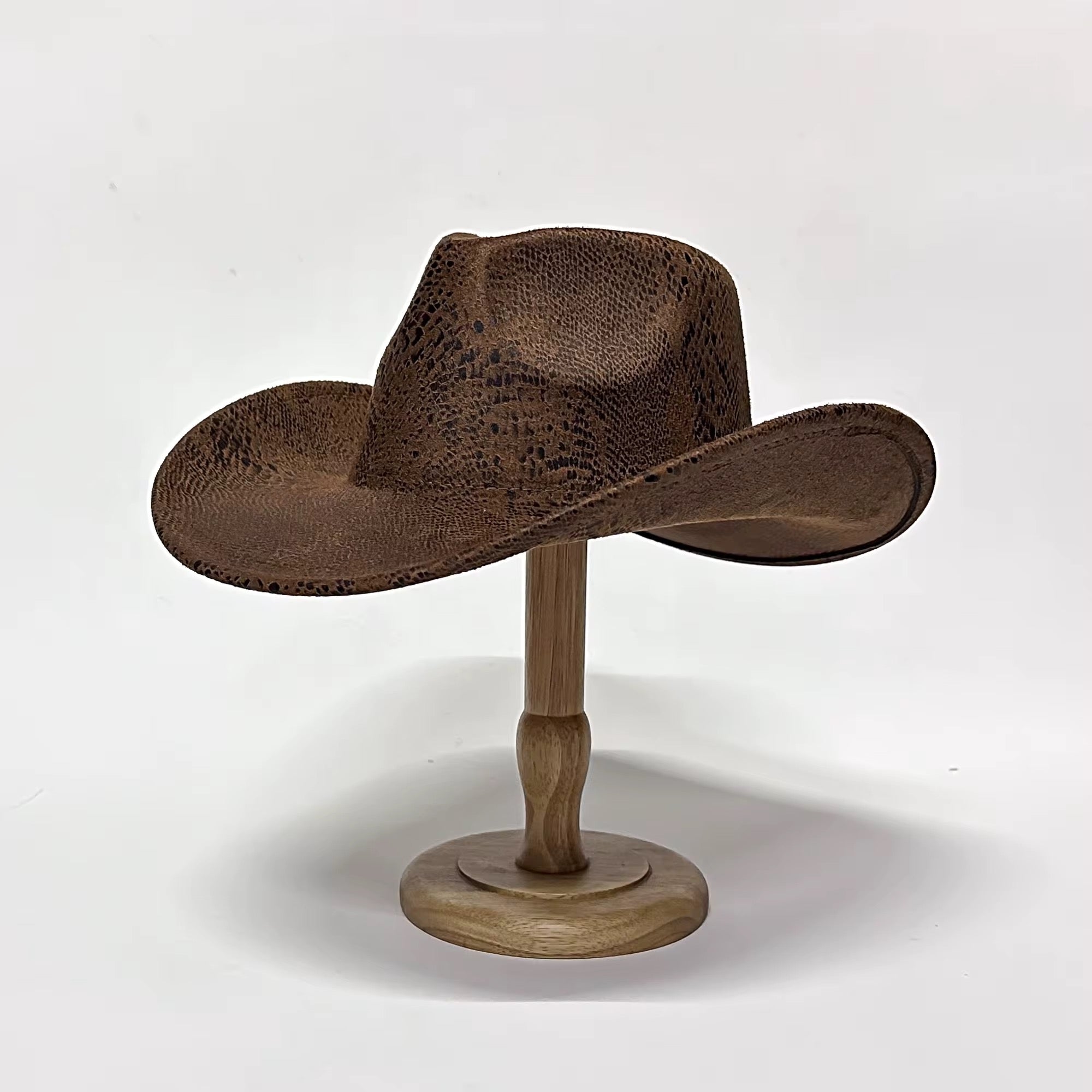 Snake Print Cowboy Hat-0