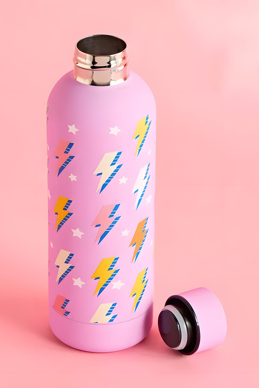 Sachet Pink Cute Graphic Stainless Steel Water Bottle