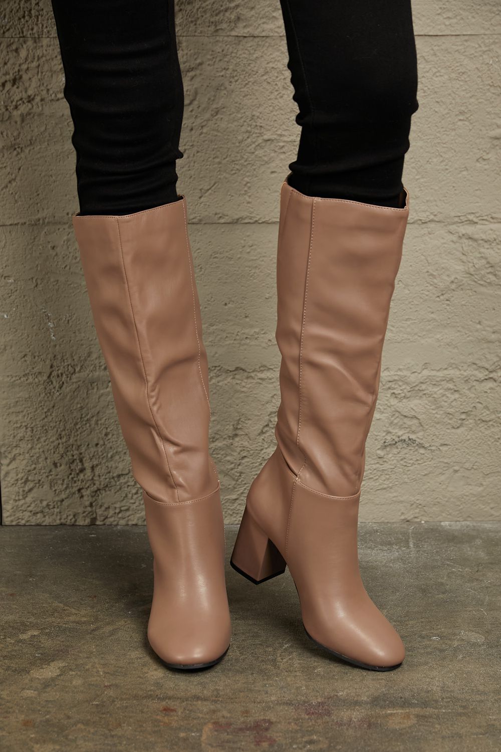 East Lion Corp Block Heel Knee High Boots-0