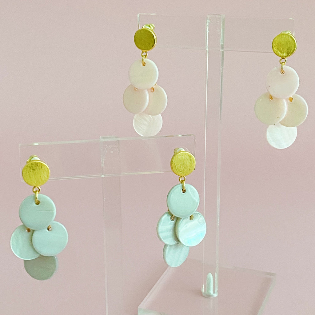 Shell Disc Chandelier Earring-0