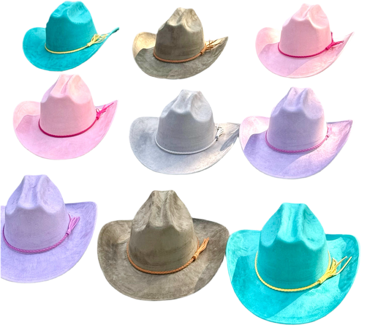 Premium Suede Cowboy Hat - Adjustable Straps Inside, Unisex Design, Size 56-58cm, Western Style, Fashionable & Functional, Shipped in a Box-2