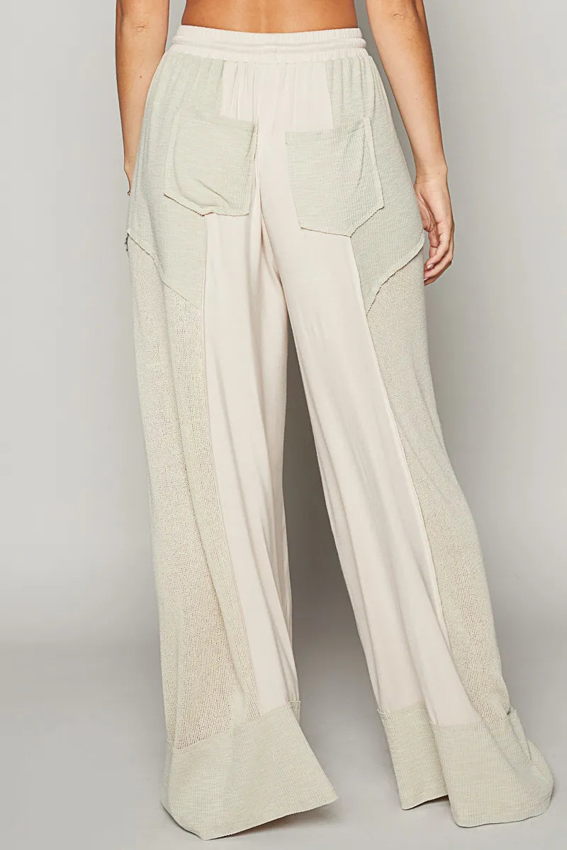 Drawstring Wide Leg Pants