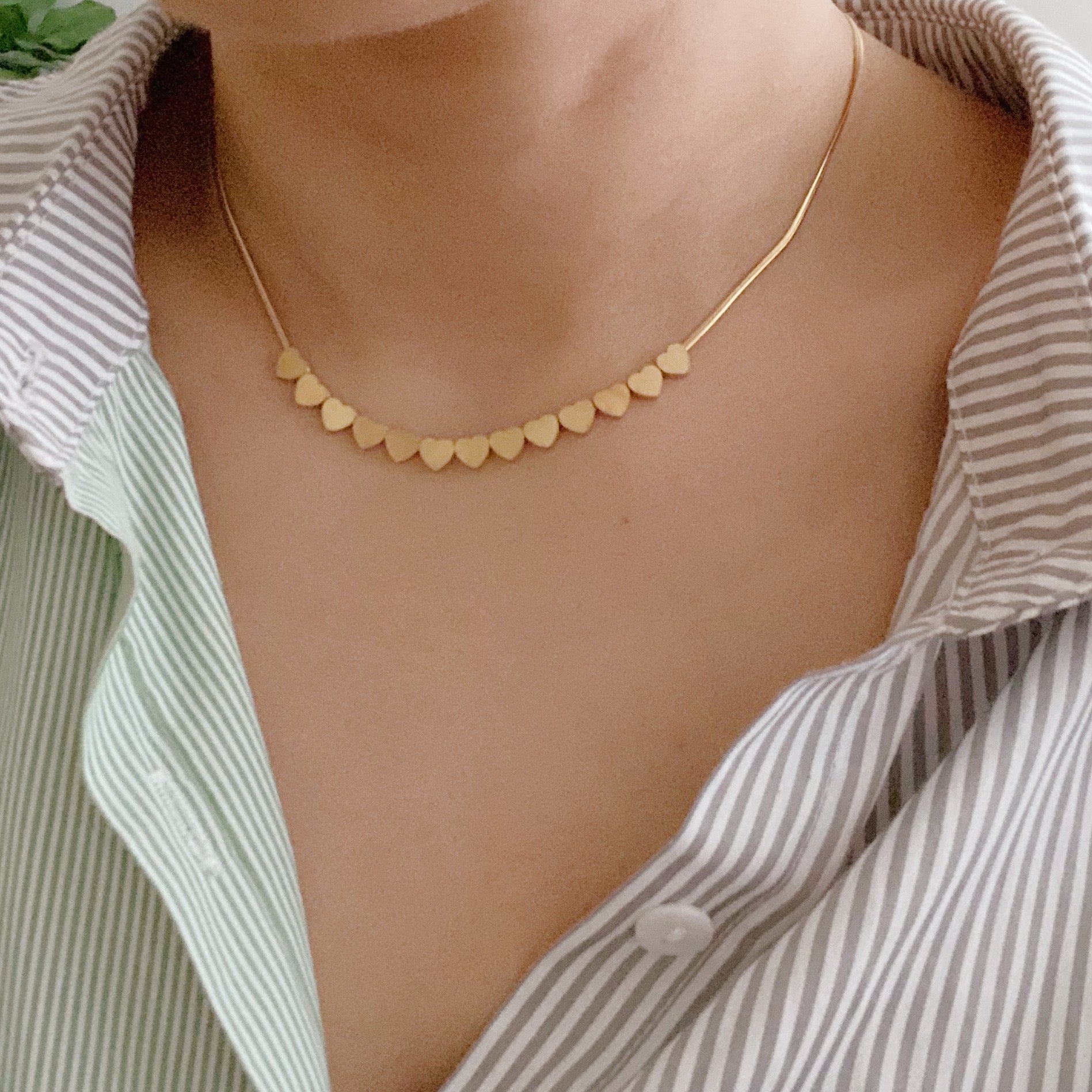 With Me Mini Hearts Necklace-2