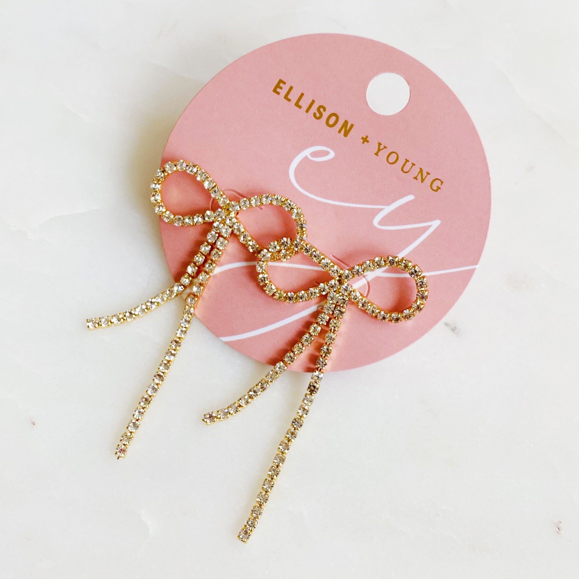 Adorable Shine Bow Earrings-2