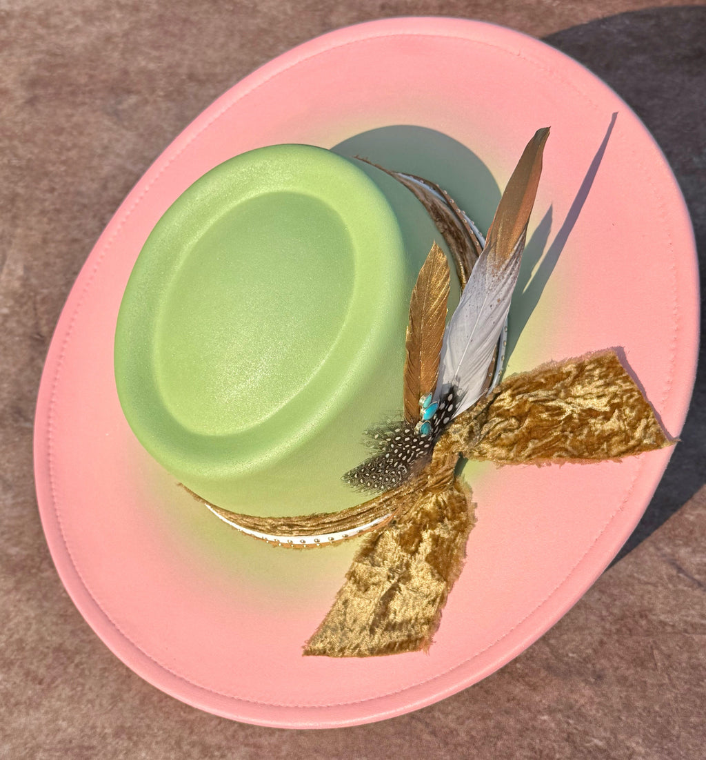 Custom handcrafted Pinkpie Fedora Hat-0