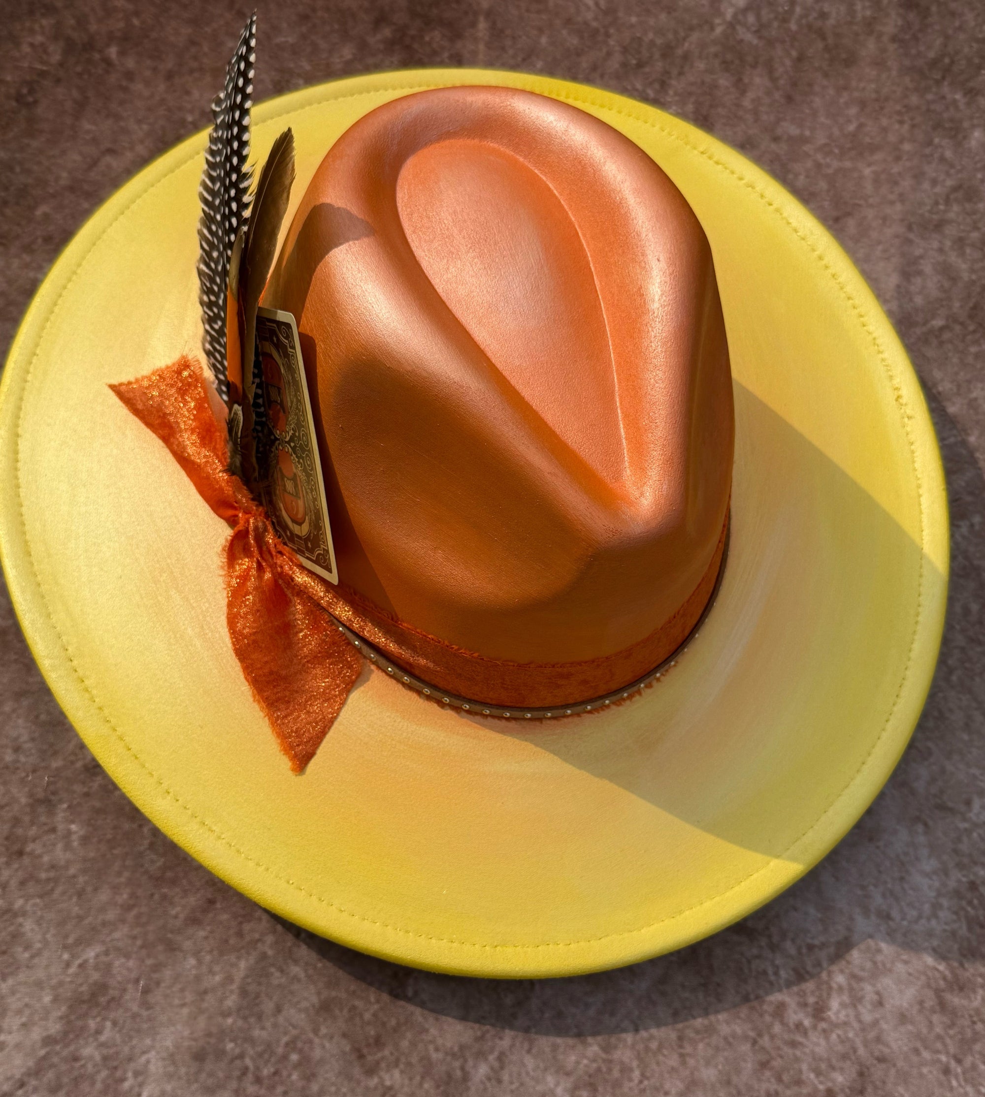 Custom handcrafted SunKiss Fedora Hat-1