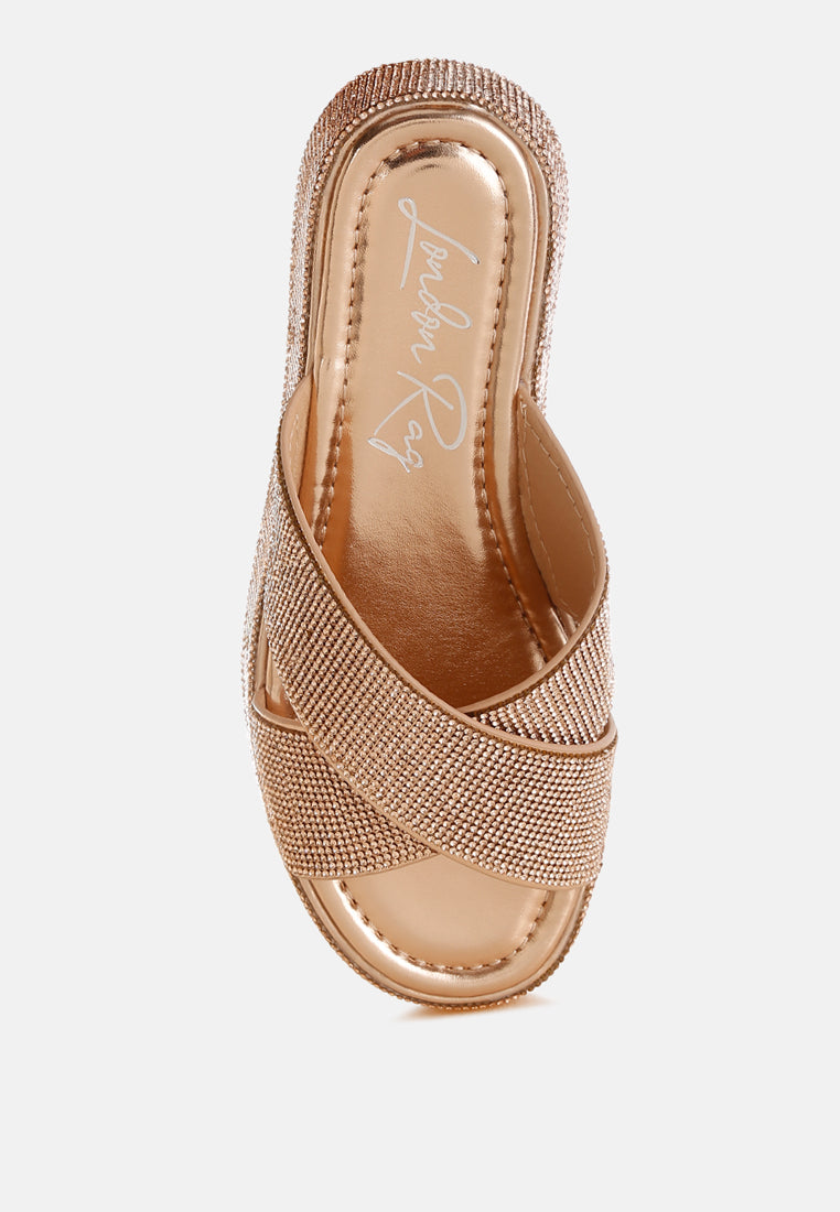 Adena Rhinestone Embellished Flatforms-3