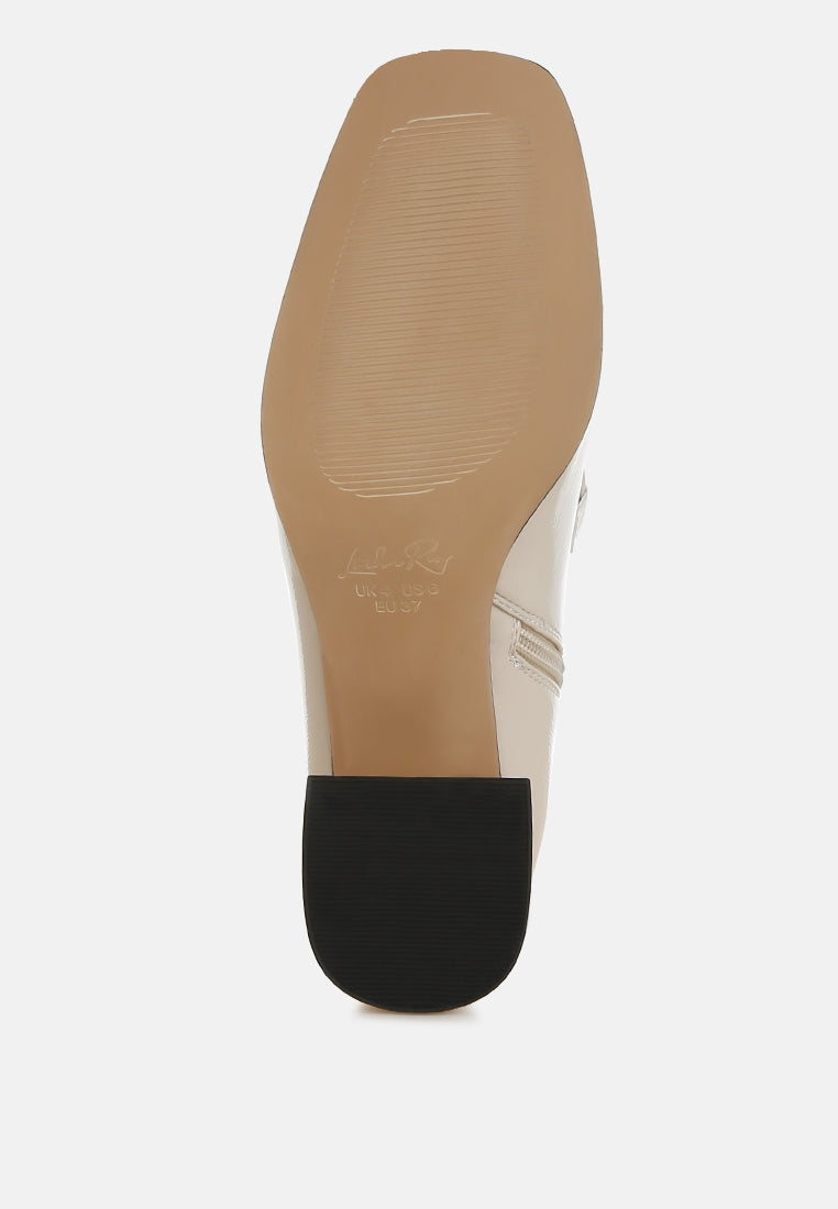 Algol Textured Block Heel Ankle Boots-4