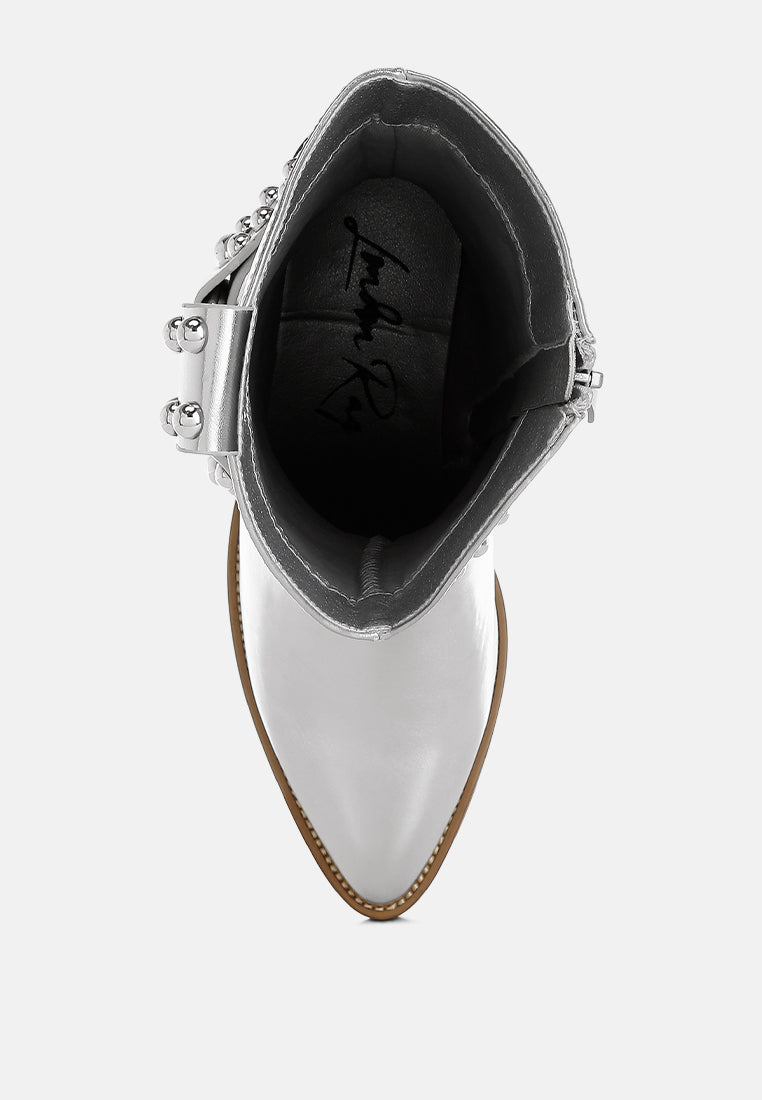 Altair Studded Harness Detail Boots-3