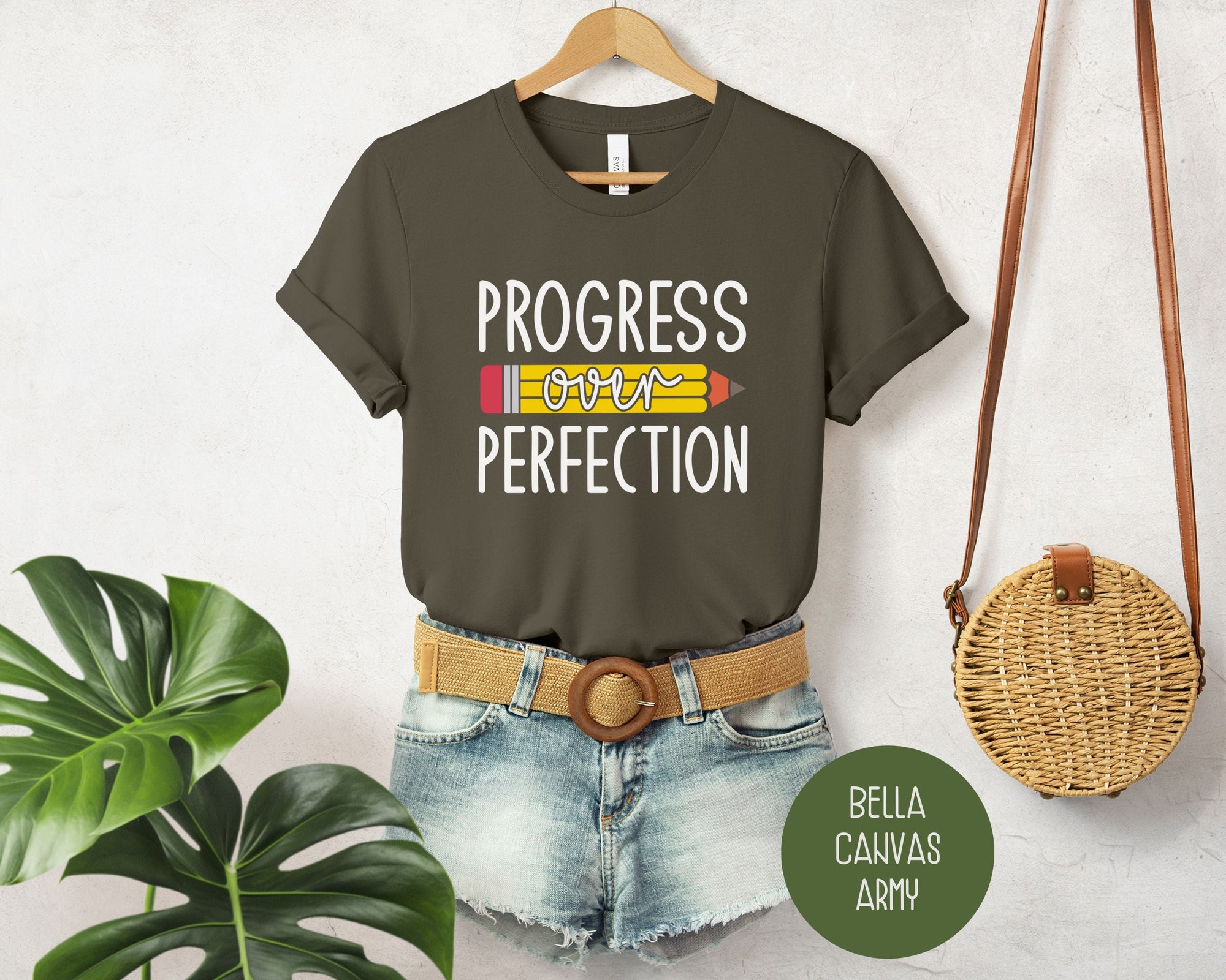 Progress Over Perfection Elementary Teacher Shirt-2