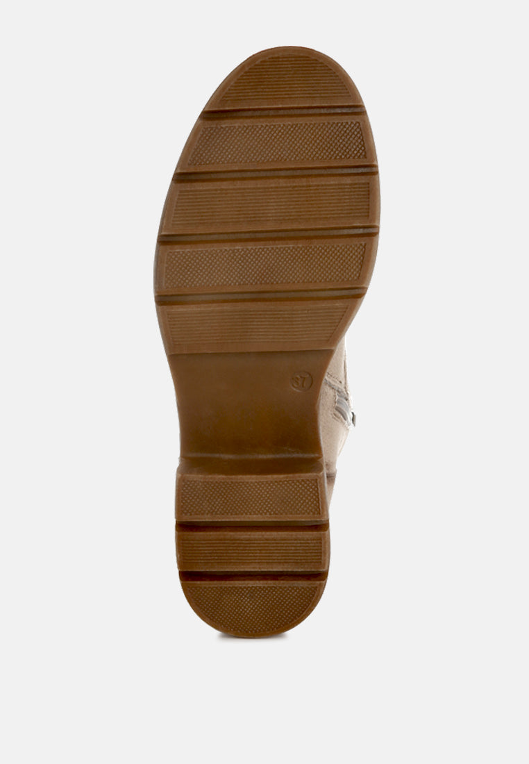 Azalea Lace Up High Ankle Boots-4