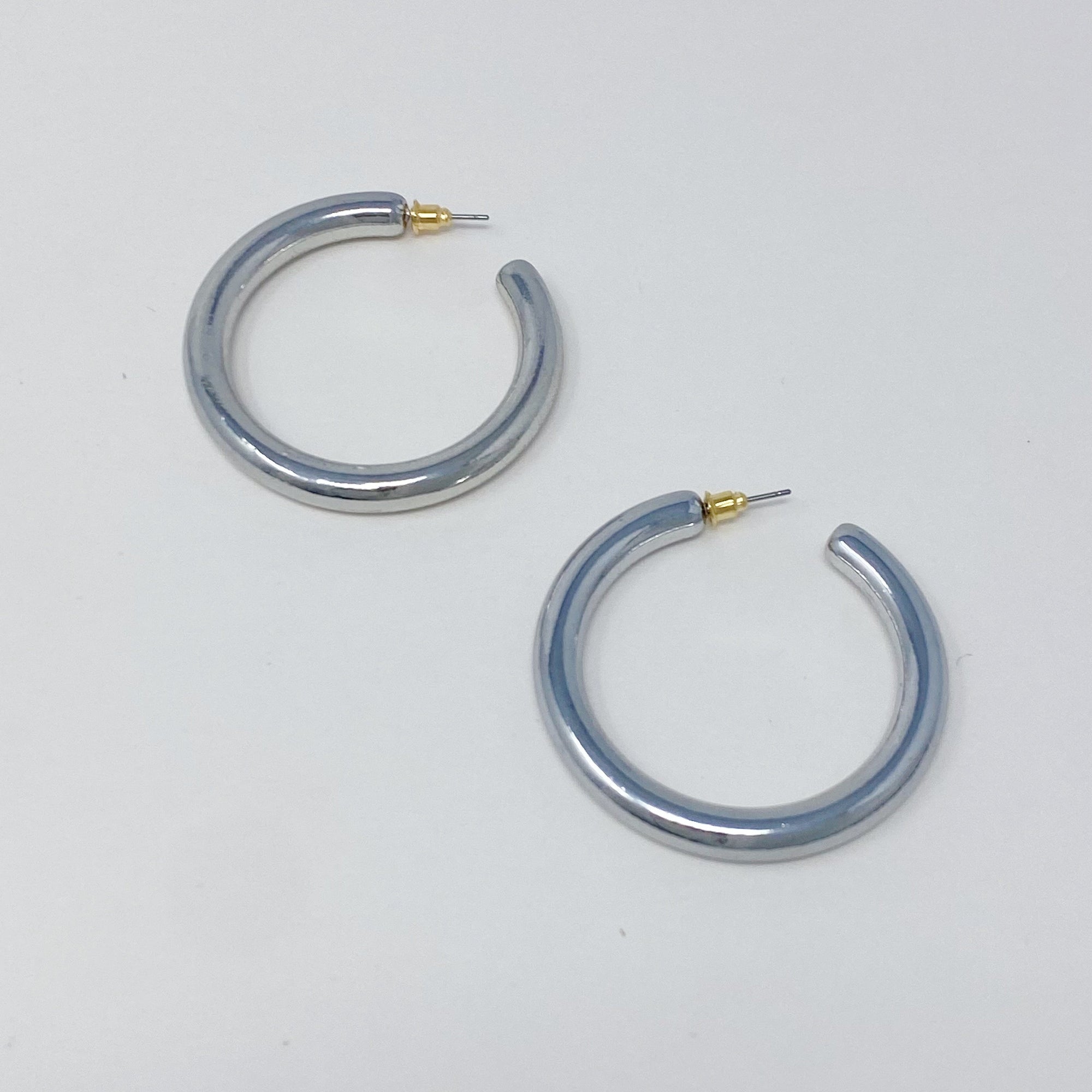 Colored Tube Hoop Earrings-5