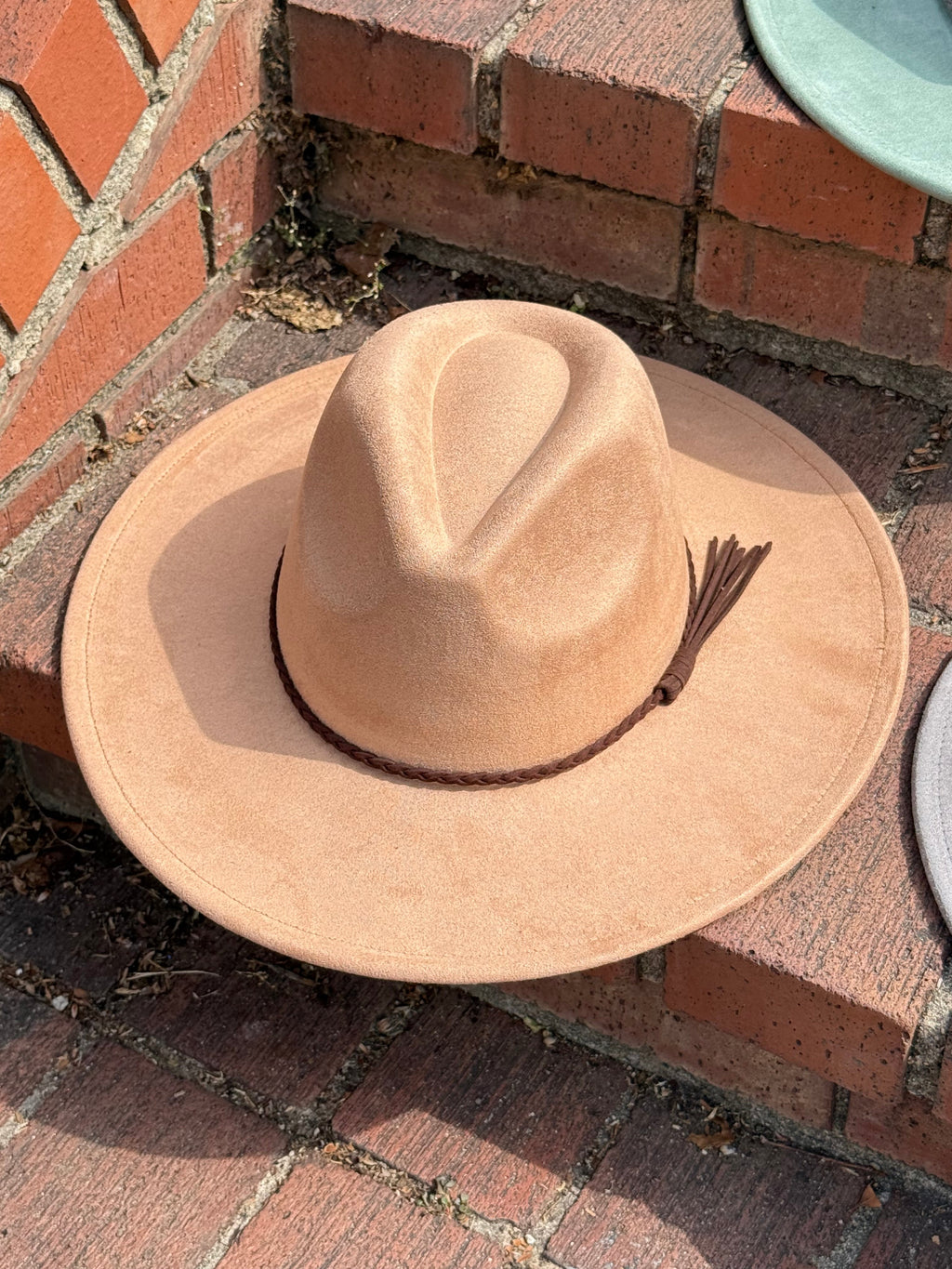 Premium Vegan Tribal Suede Fedora Hat-20