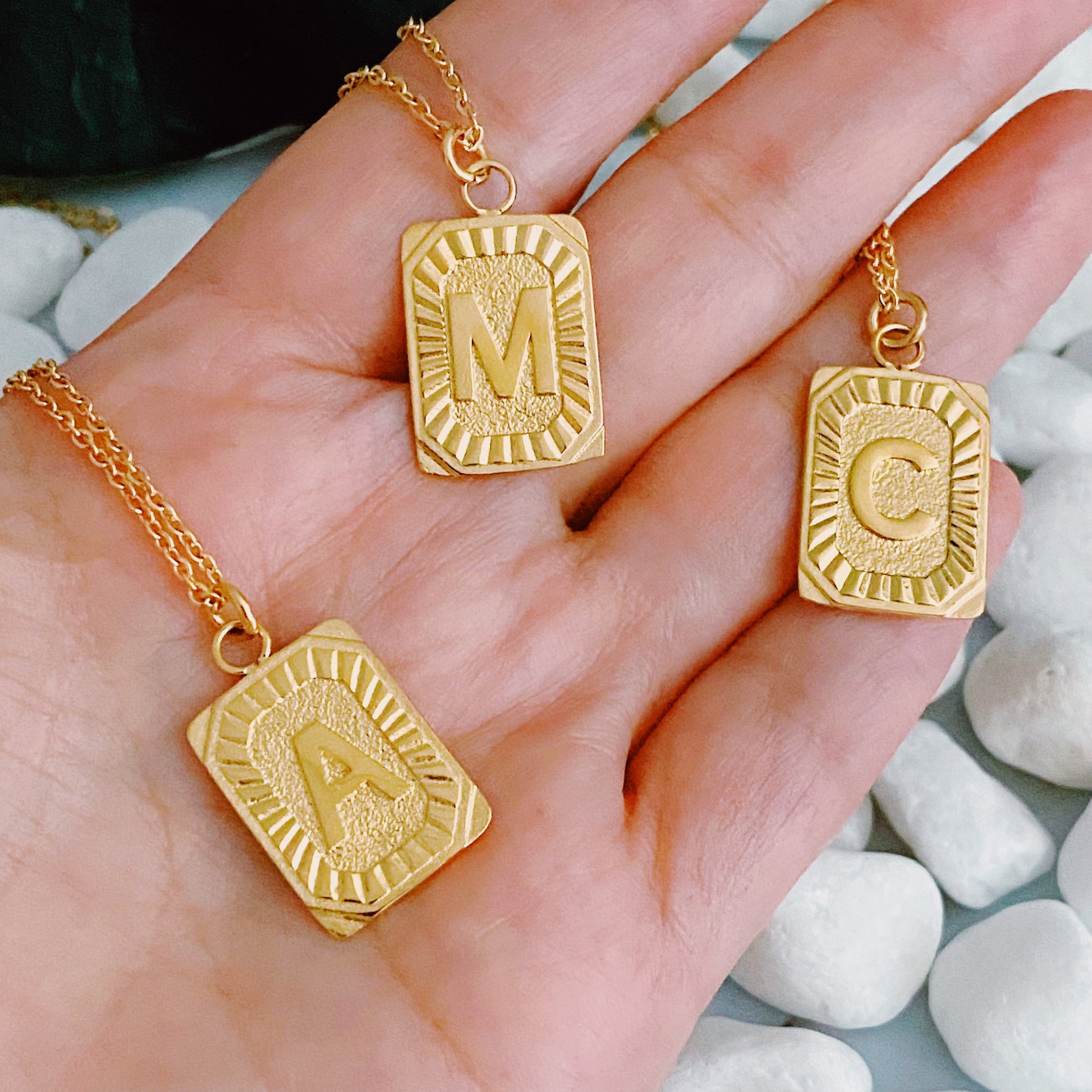 Art Deco Initial Necklace-1