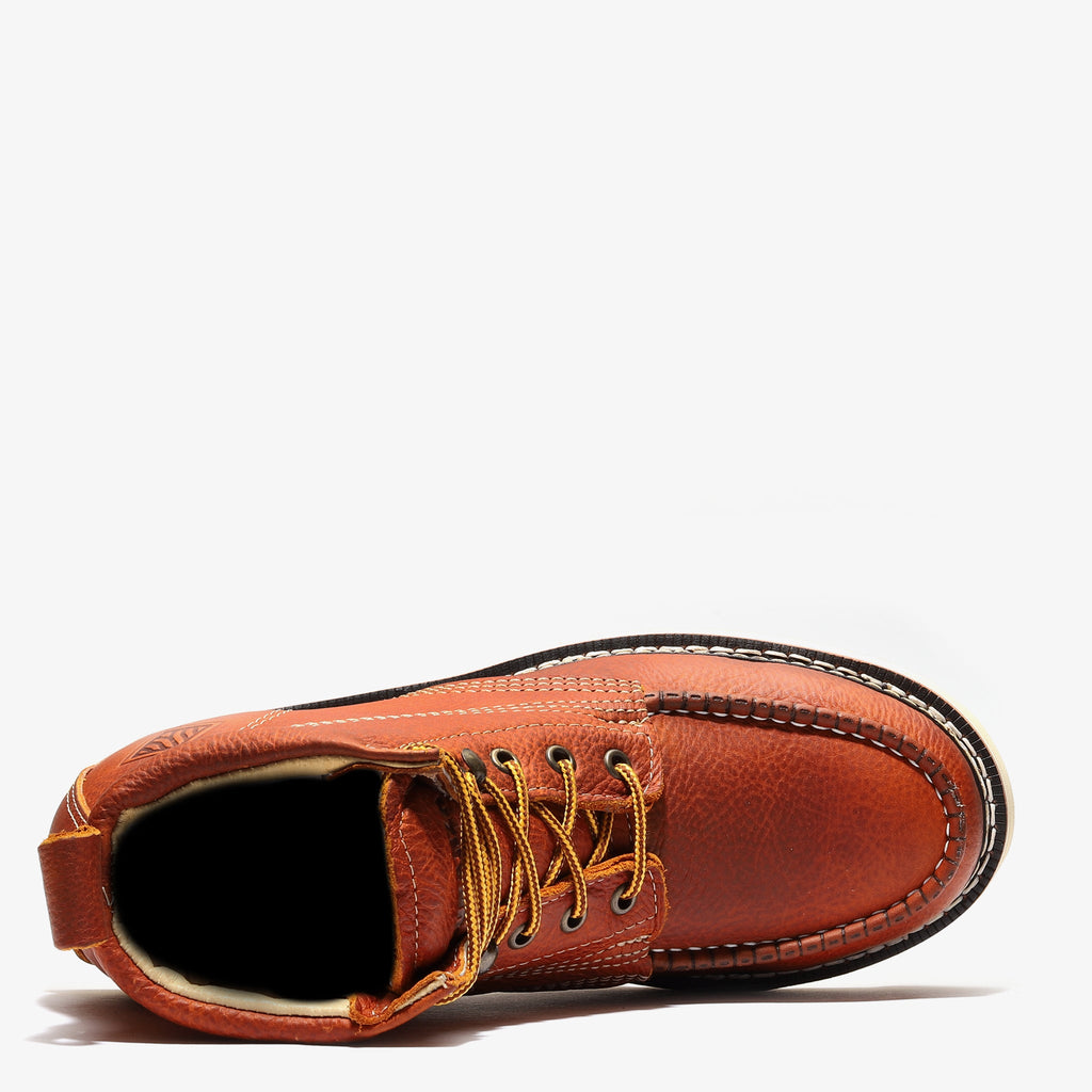 FRONTIER CLASSIC 6" MOC TOE (STEEL TOE) GOLDEN BROWN