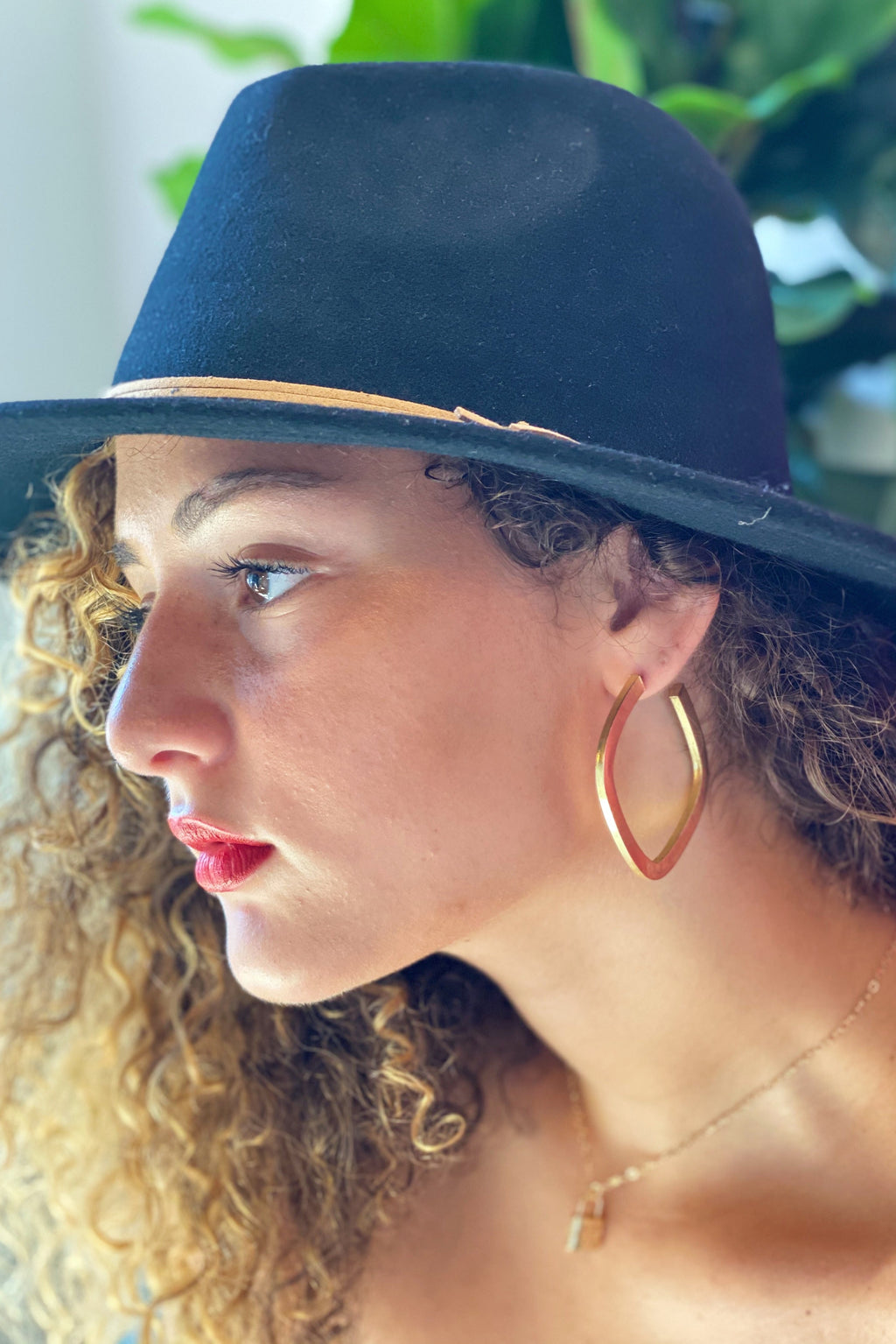 Overall Luxe Square Hoop Earrings-3