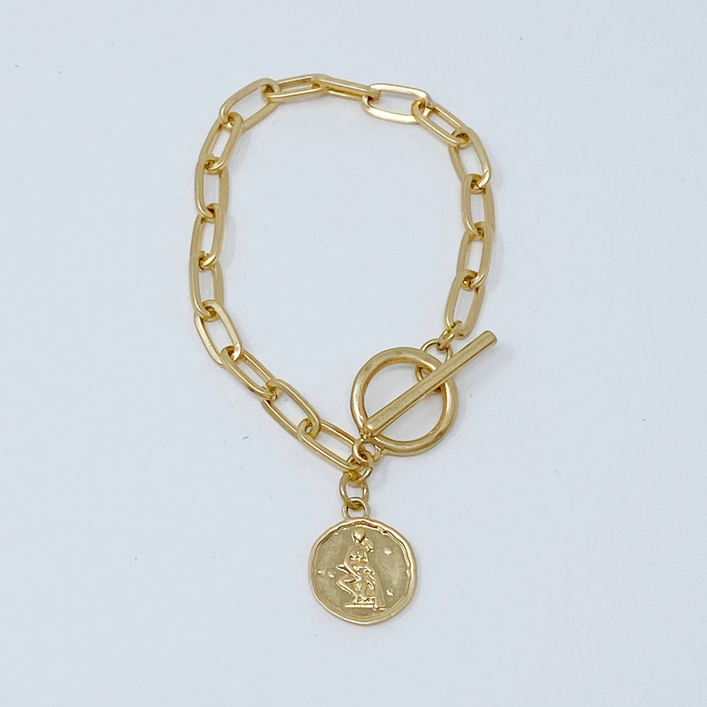 Zodiac Charm Chain Bracelet-1