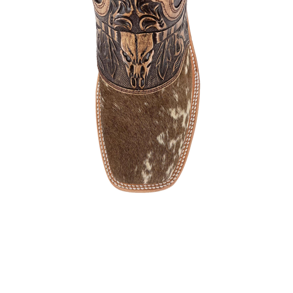 Men's Bulldog Hand Tooled  Boots - Cowhide