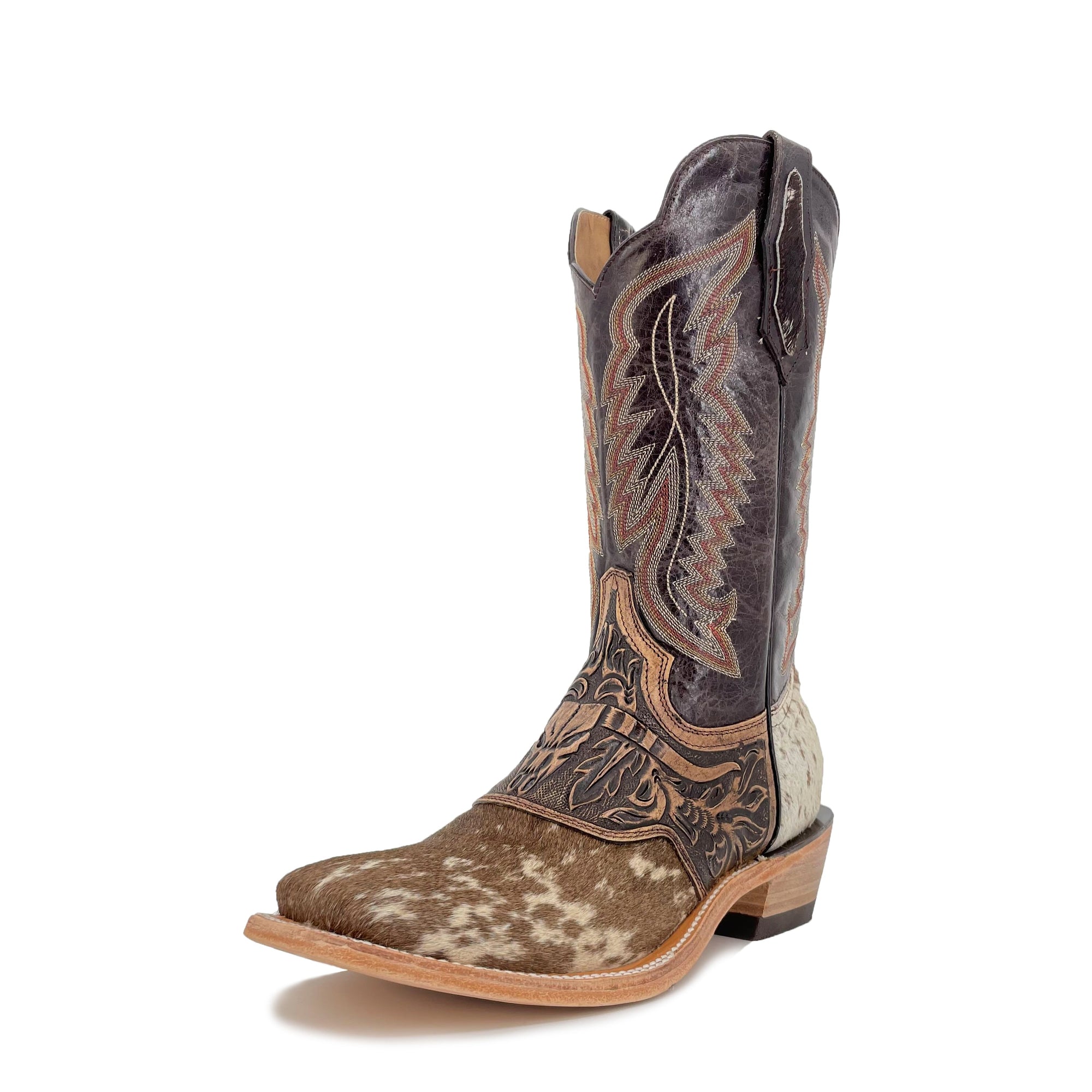 Men's Bulldog Hand Tooled  Boots - Cowhide
