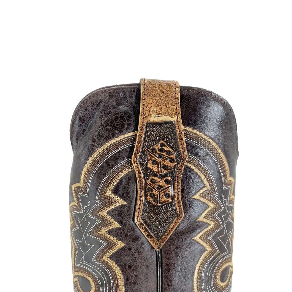 Men's Bulldog Hand Tooled Boots - Royal Flush Rustic