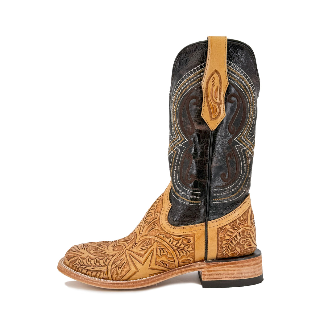 Men's Bulldog Hand Tooled Boots - Lone Star Orix