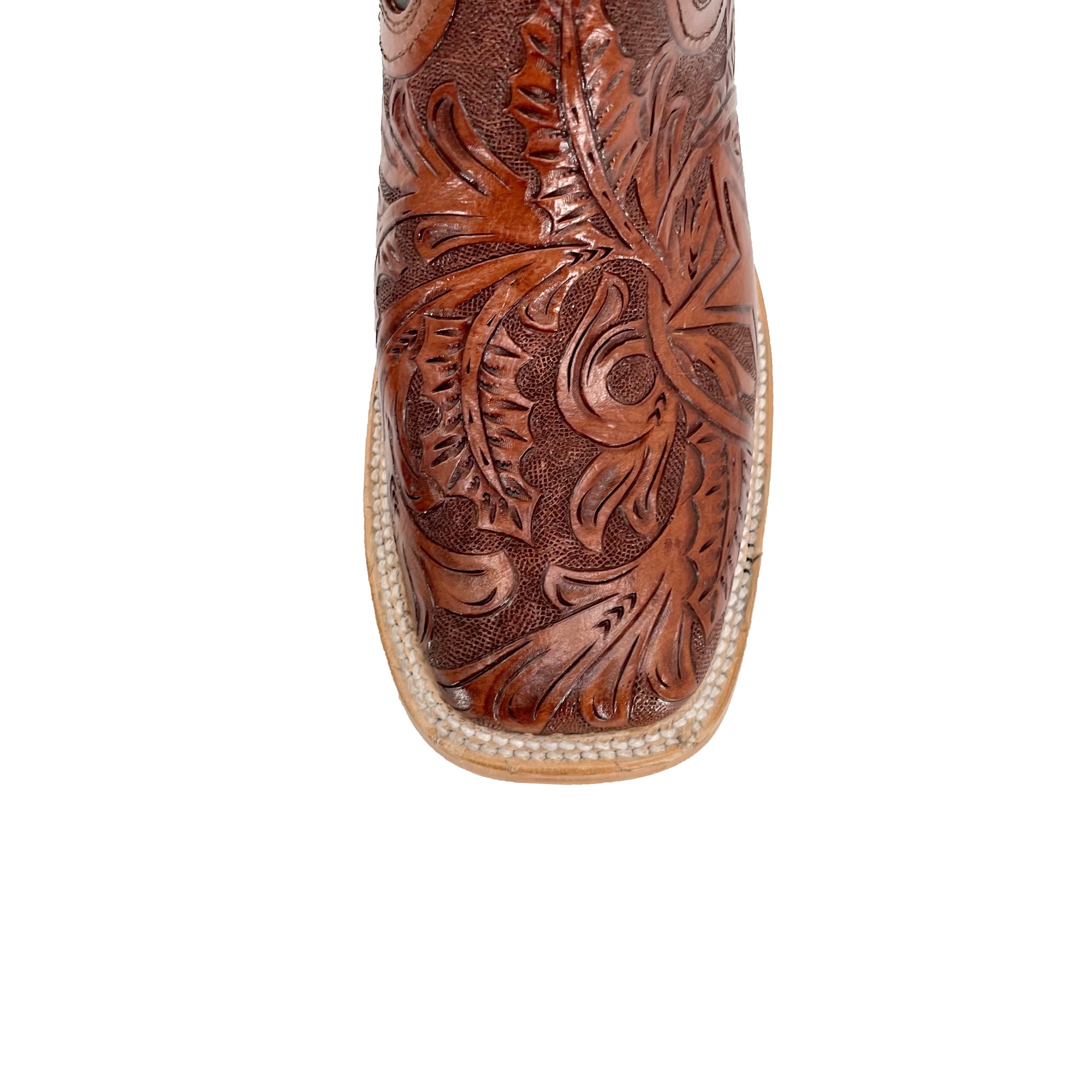 Men Bulldog Hand Tooled Boots - Lone Star Shedron