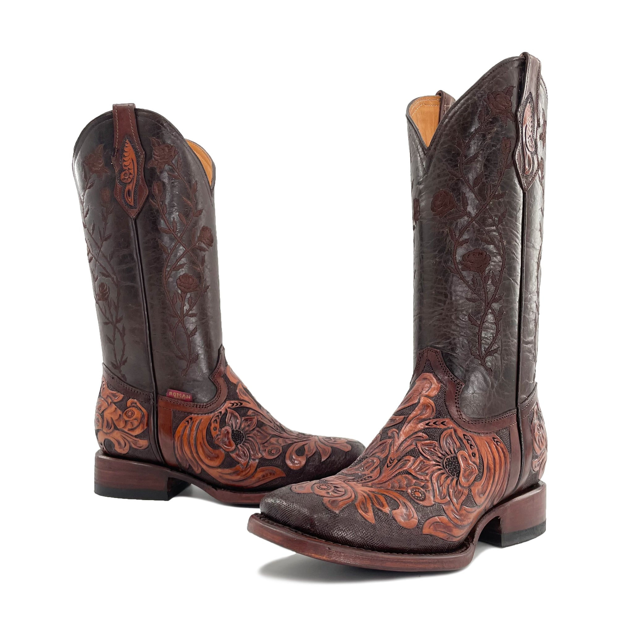 Women’s Bulldog Hand Tooled Bitone