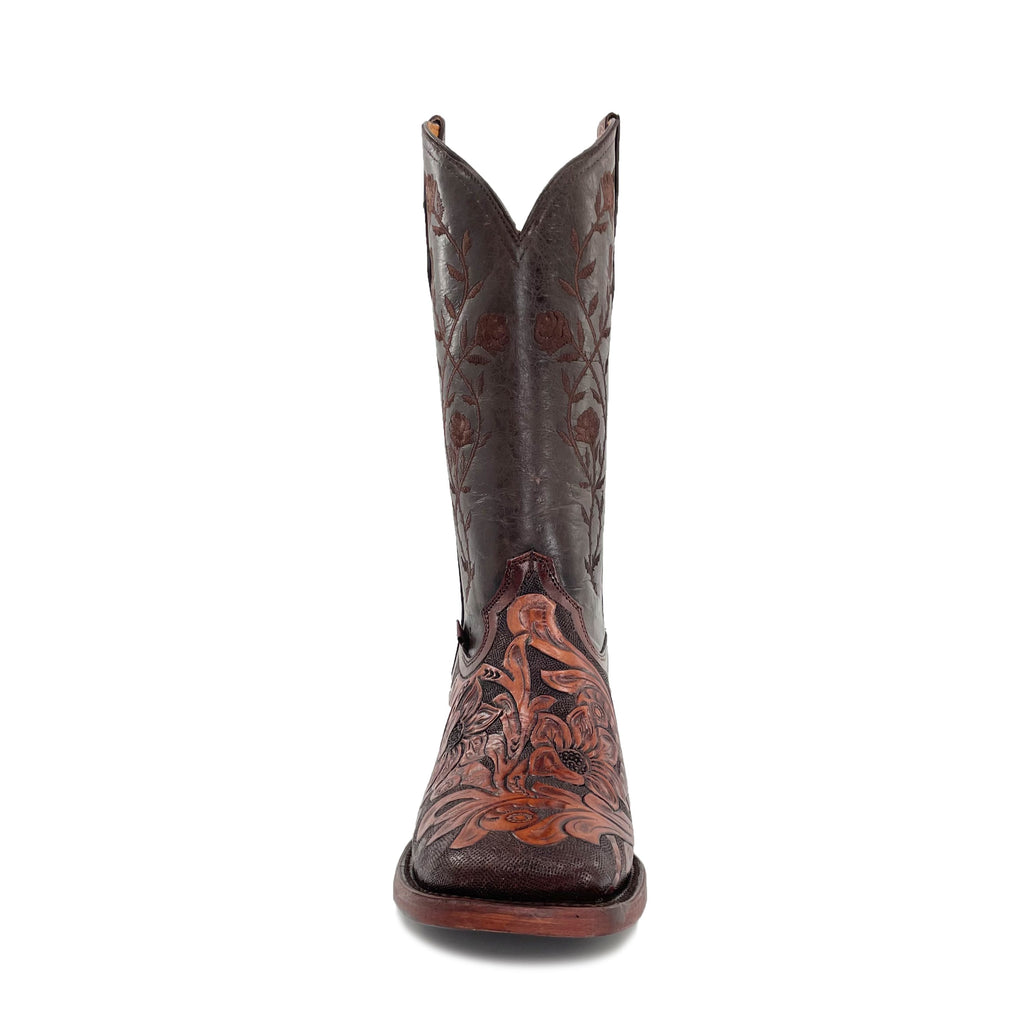 Women’s Bulldog Hand Tooled Bitone