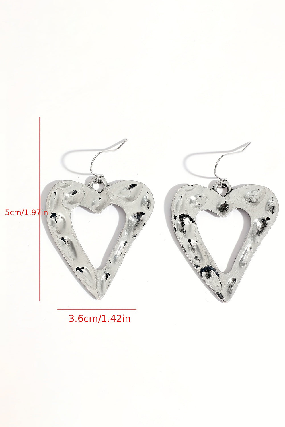 Hollowed Heart Shape Earrings-3