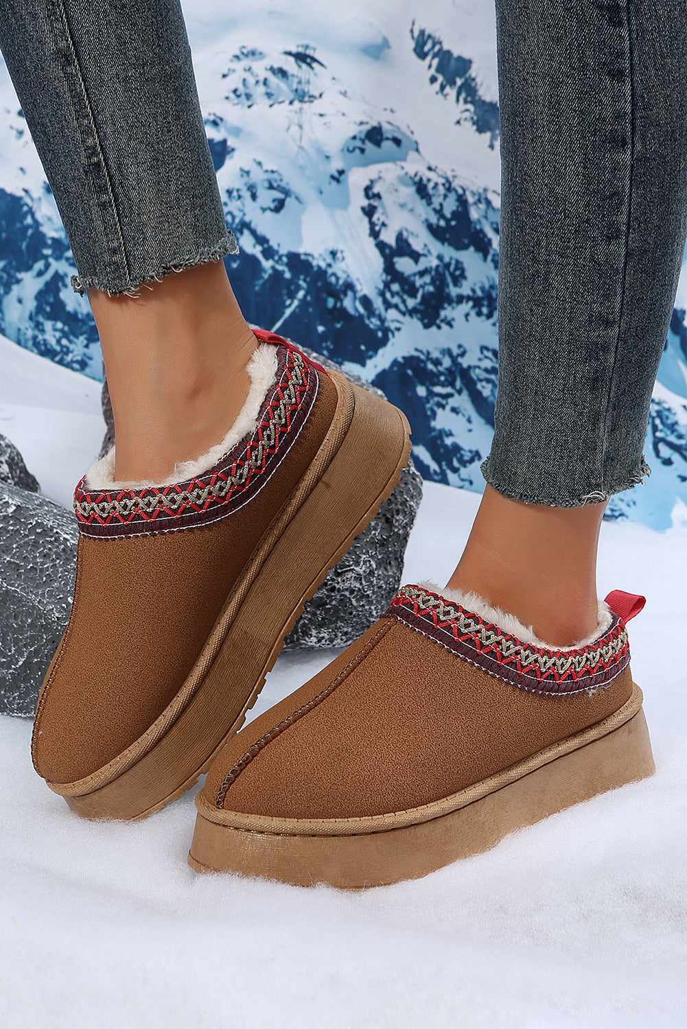 Jade Suede Plush Lined Snow Boots-0
