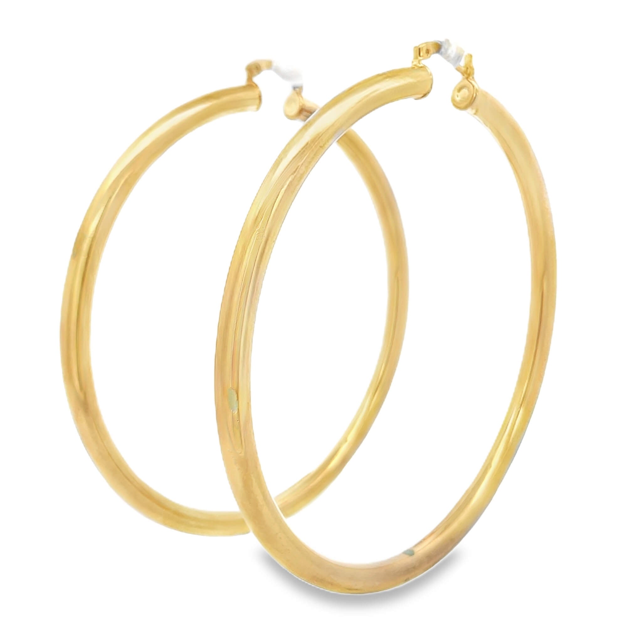 Large Latchback Plain Hoops (K329A)-0
