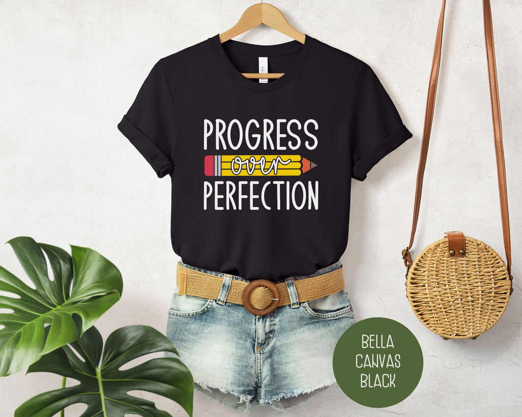 Progress Over Perfection Elementary Teacher Shirt-3