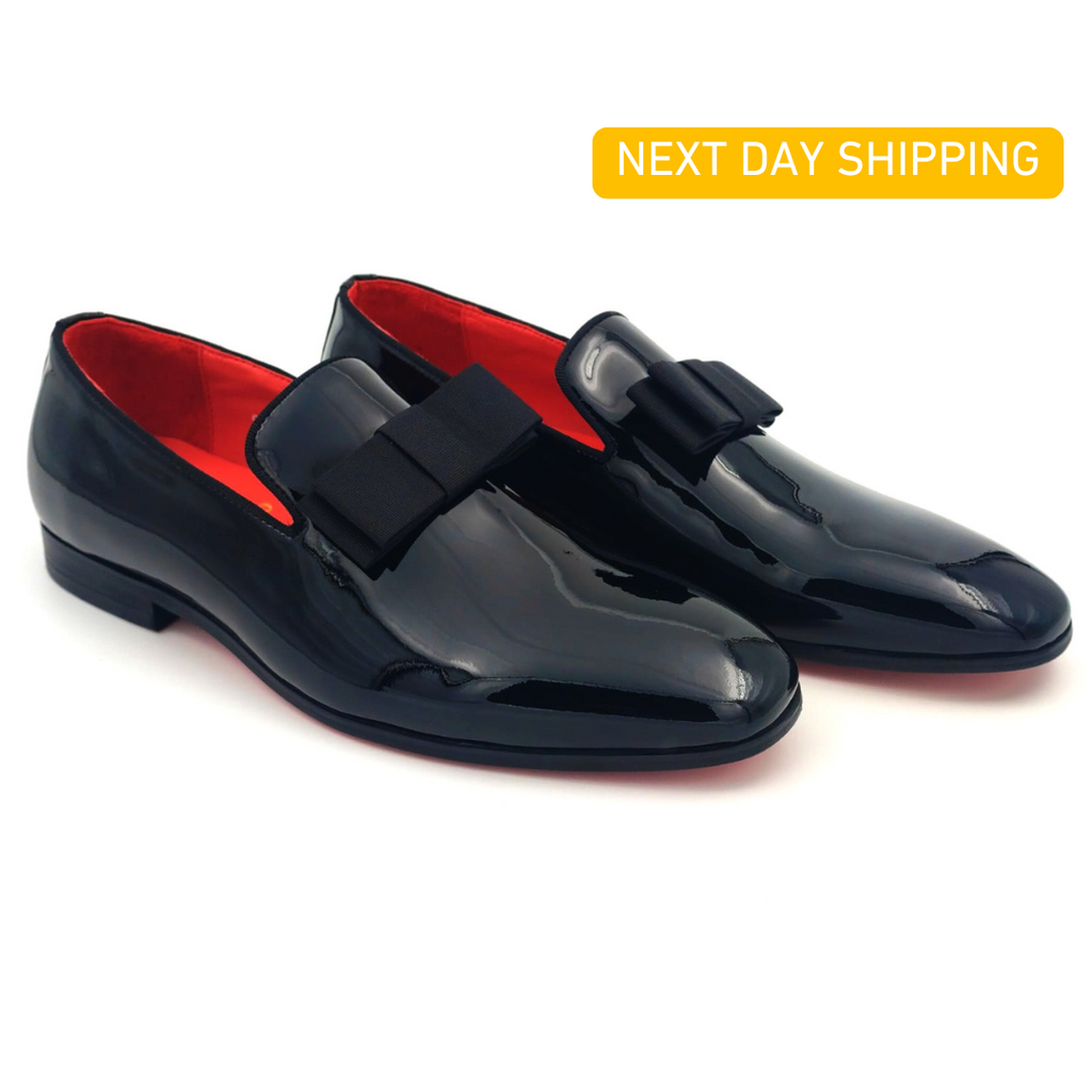 Trevor - Black Patent Opera Loafers-0