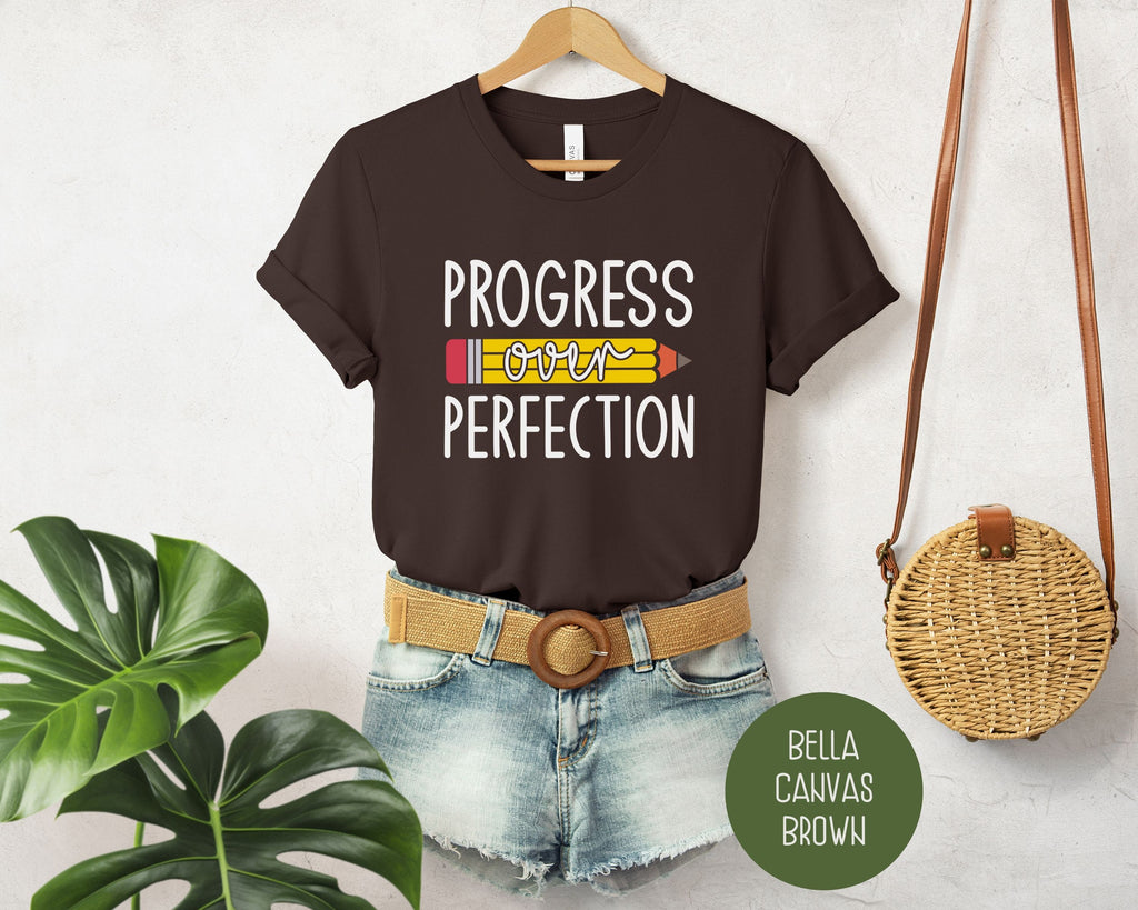 Progress Over Perfection Elementary Teacher Shirt-4