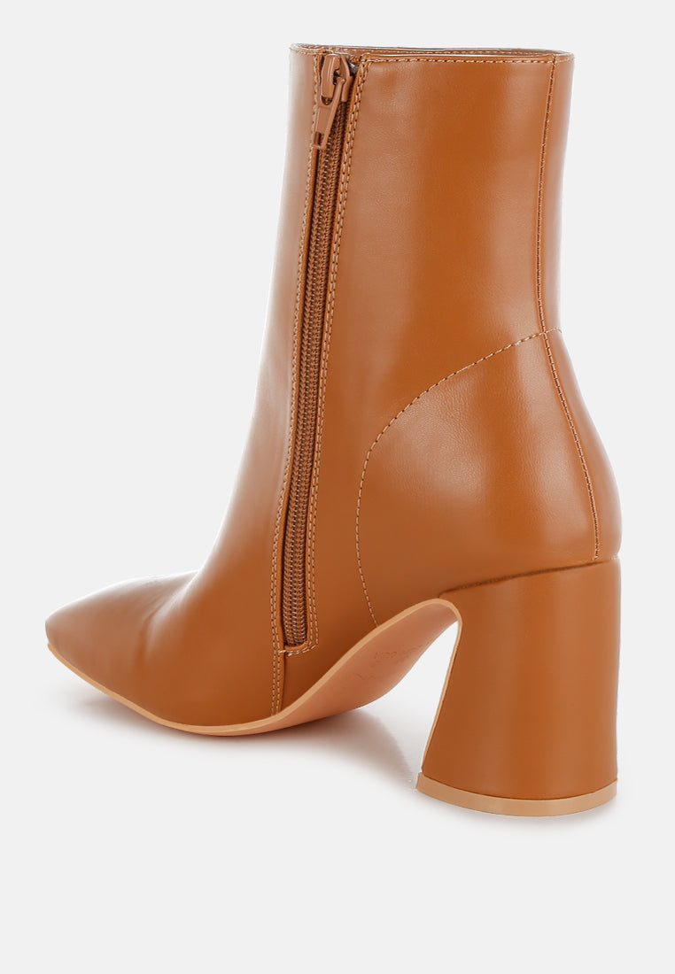 Bruna Square Toe Ankle Boots-2